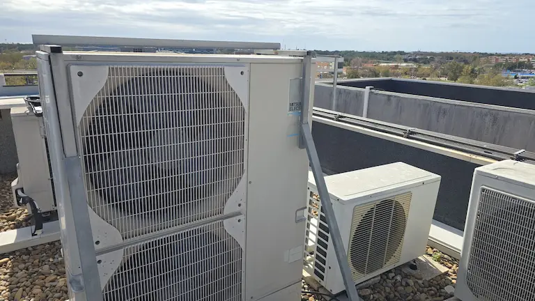 Foto de aire acondicionado luego del servicio tecnico
